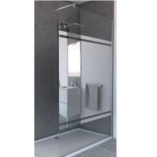 Aurlane Paroi de douche Parma miroir - 140 x 200 