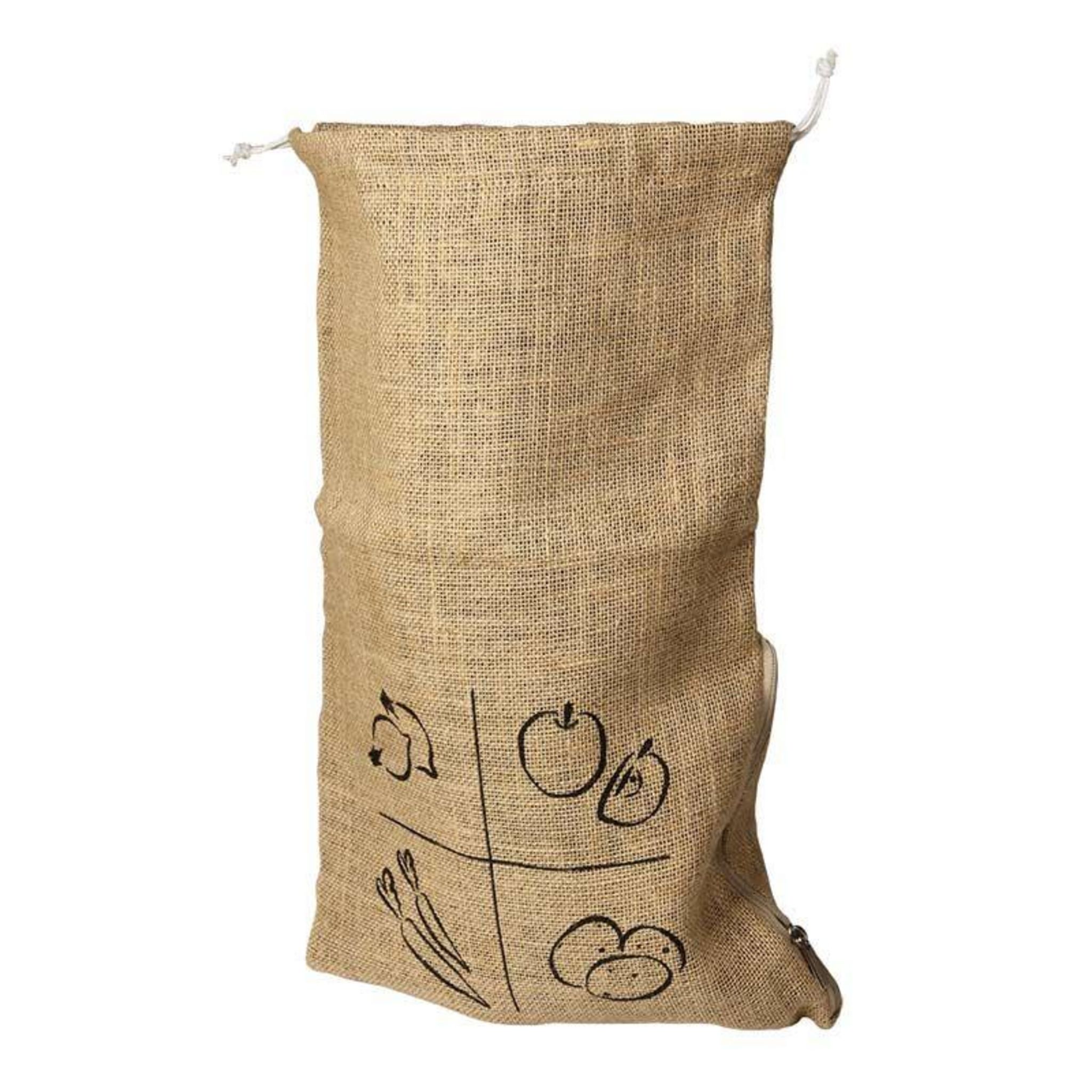 Graine créative Sac en toile de jute avec cordon - 24 x 29 cm pas cher 