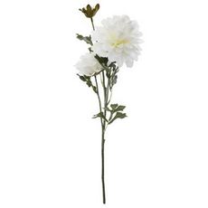 Fleur Artificielle  Dahlia  62cm Blanc