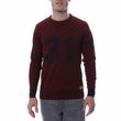HUNGARIA PULL OVER Bordeaux HOMME HUNGARIA R NECK EDITION. Coloris disponibles : Rouge