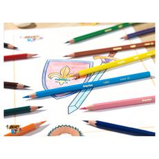 BIC Etui de 18 crayons de couleur Kids Evolution ecolutions