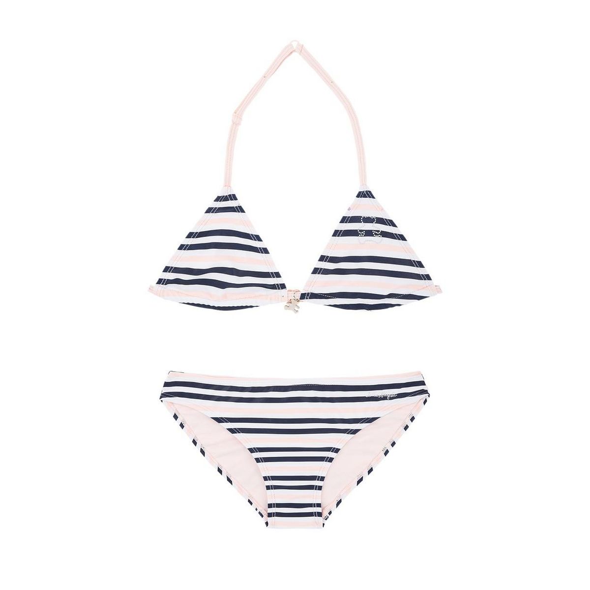 Lulu Castagnette Maillot de bain fille 2 pièces triangle Rosp