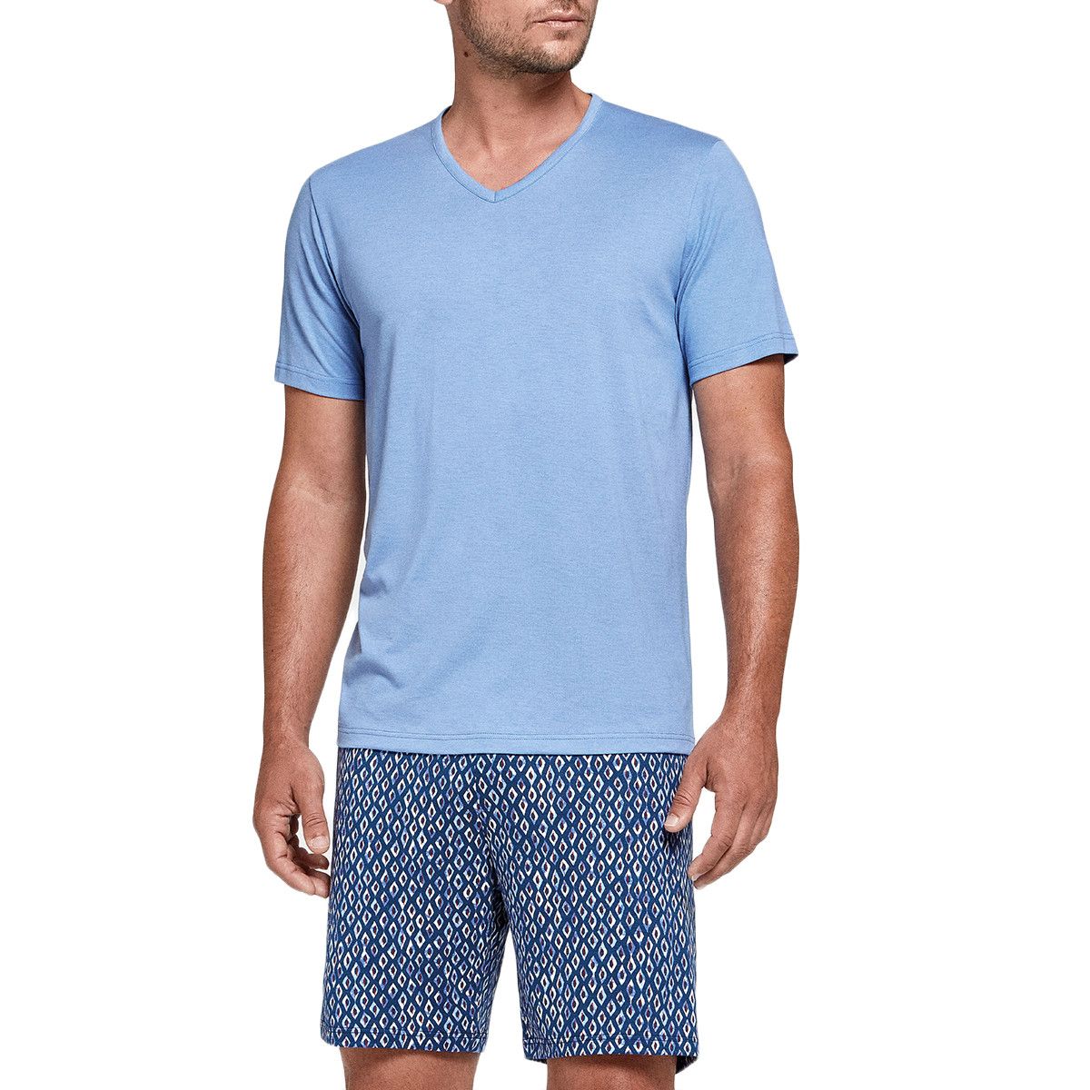 Pyjama short best sale homme pas cher