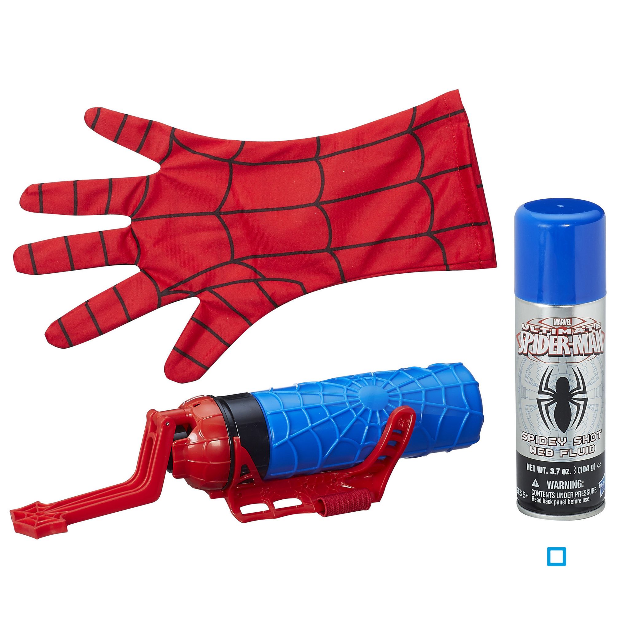 Lance fluide et eau avec gant Spider-Man