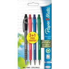 Stylo bille (bleu, noir, rouge ou vert)