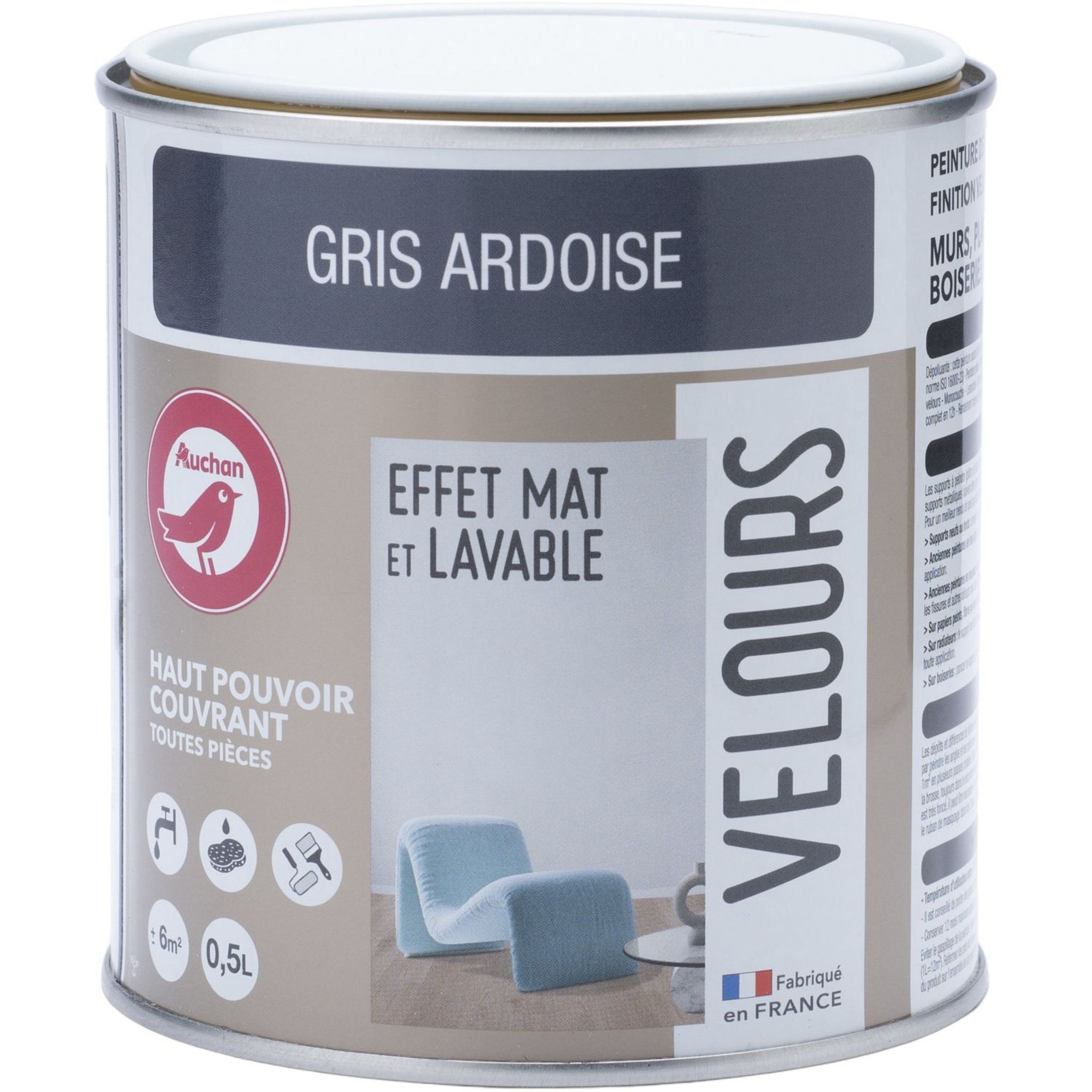 Peinture ardoise grise 2,5 L