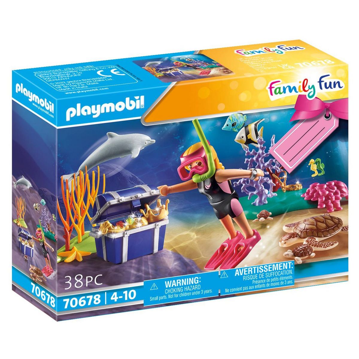 PLAYMOBIL 70678 - Family Fun Set cadeau Plongeuse sous-marine