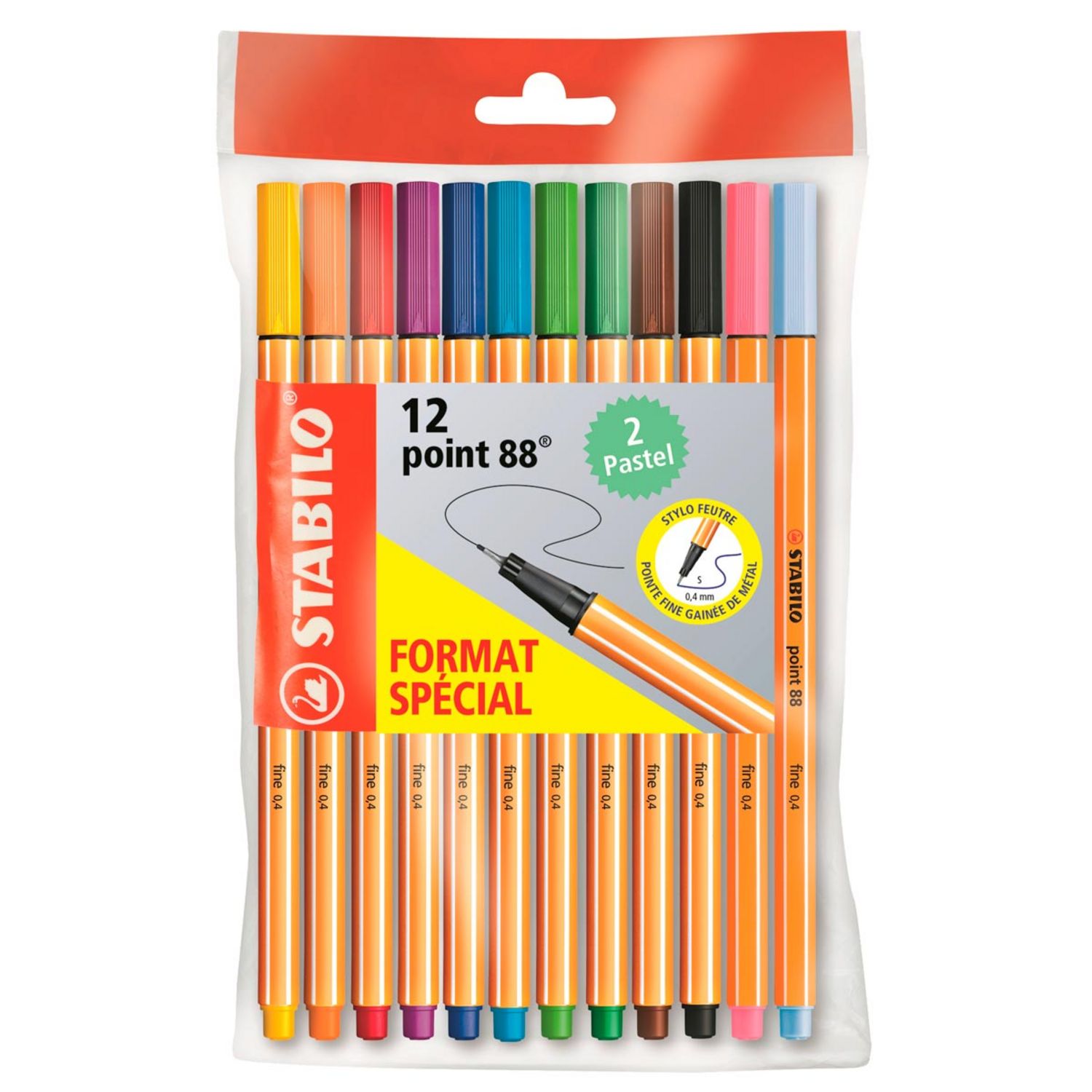 Lot De 8 Crayons Feutres Pointe Fine Stabilo pas cher