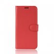 amahousse Housse rouge pour Sony Xperia XZ2 Premium, folio grainé et languette aimantée