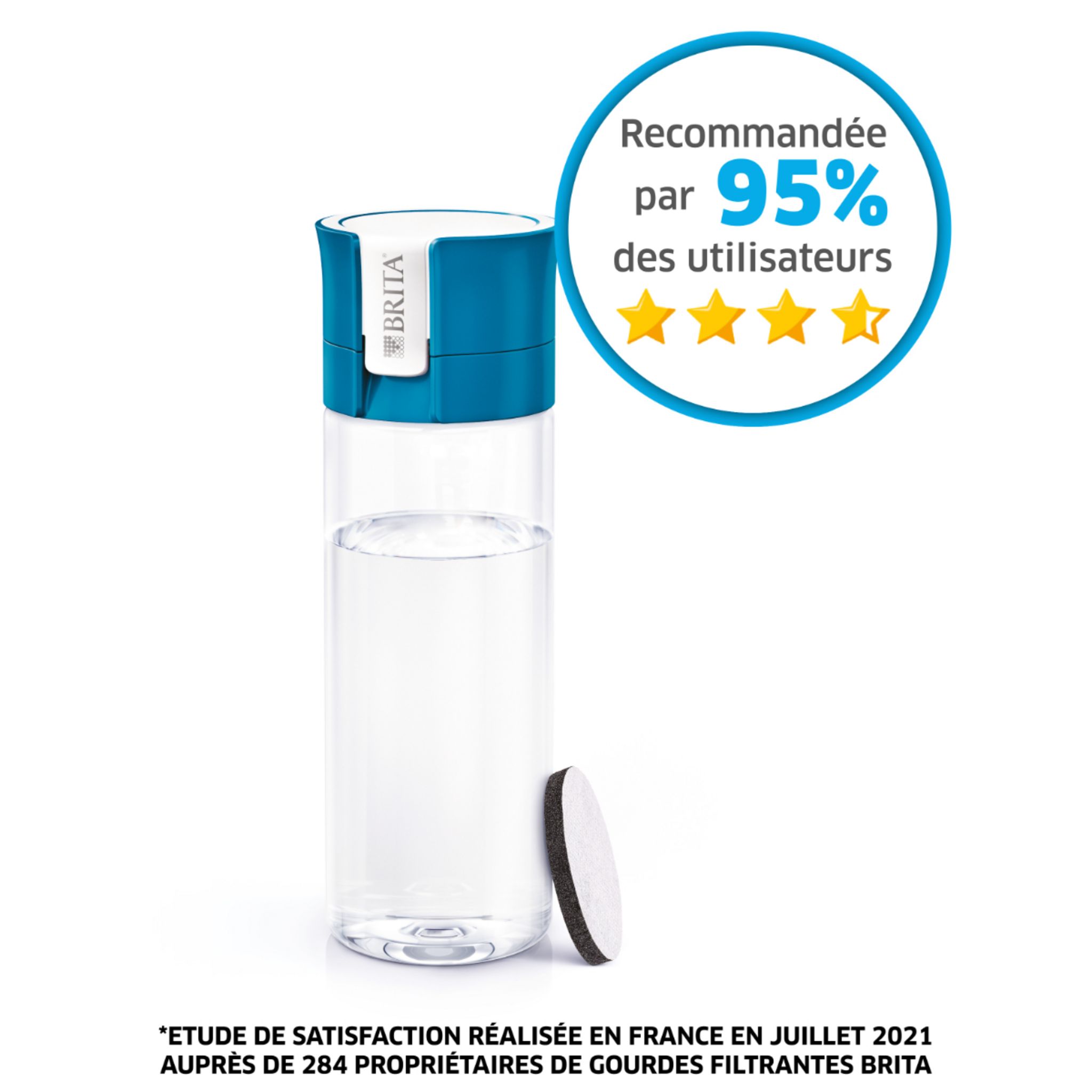 Brita Gourde filtrante active bleu 1020328