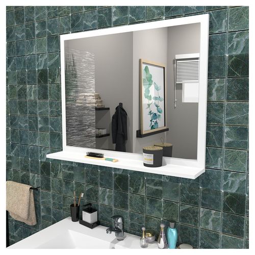 Miroir de salle de bain 80x65 cm + tablette FARO