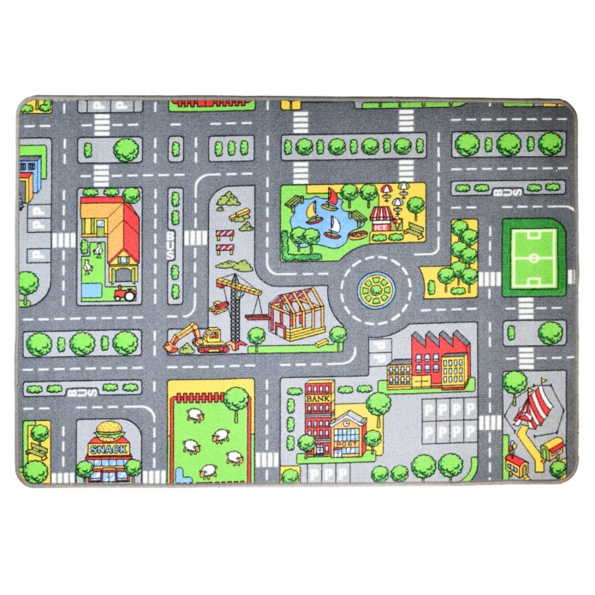 Tapis de jeu enfant VOITURES VILLE