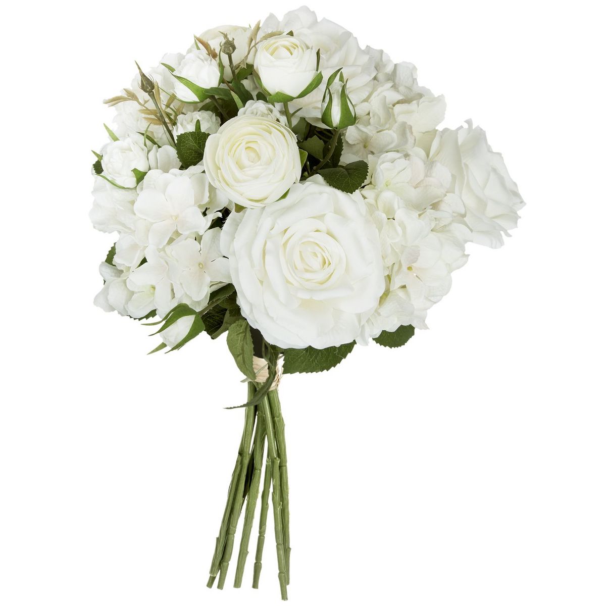 ATMOSPHERA Bouquet artificiel de 18 Fleurs - H. 50 cm - Blanc pas cher à  prix Auchan