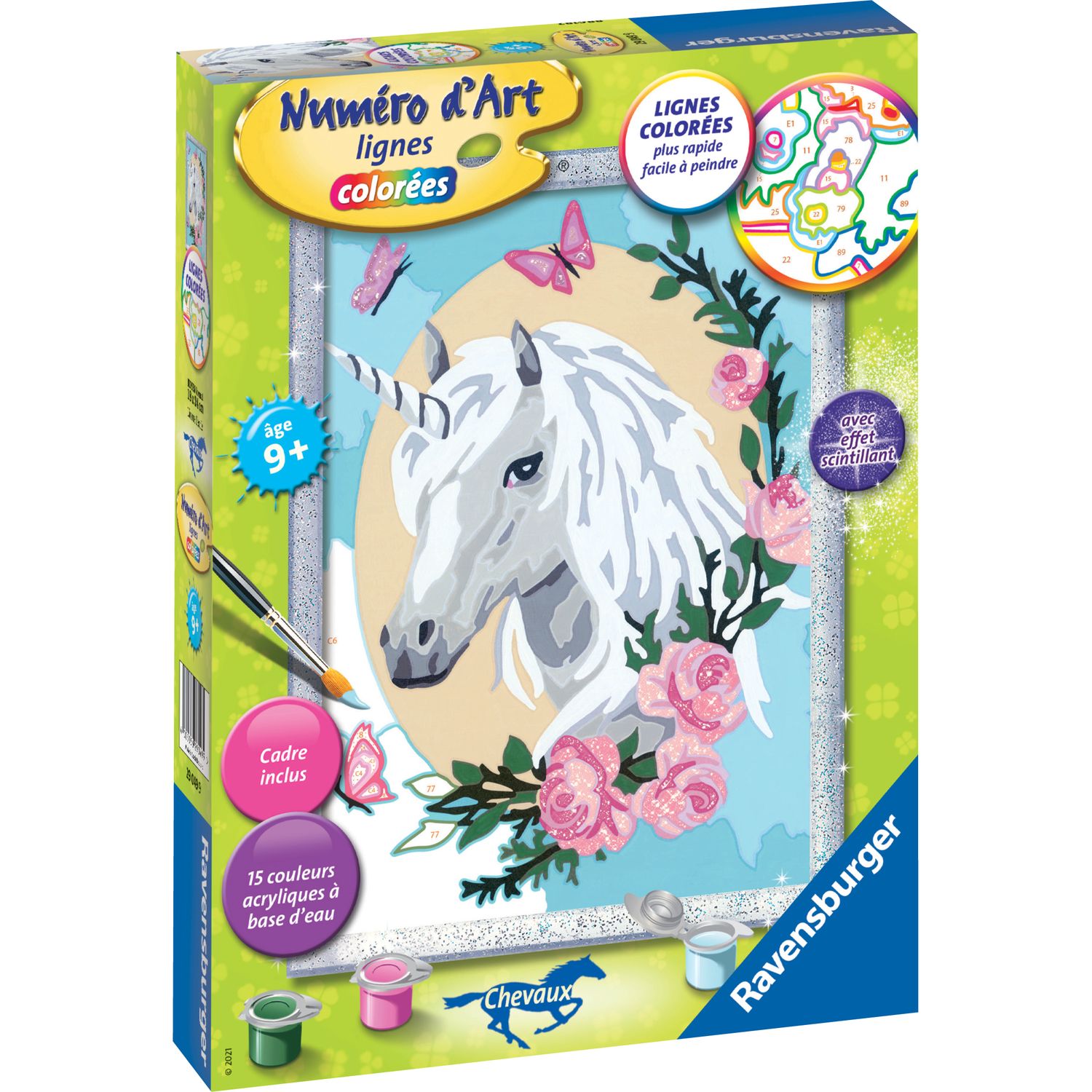 Peinture enfant Ravensburger Numero dart - mini format - Cheval de