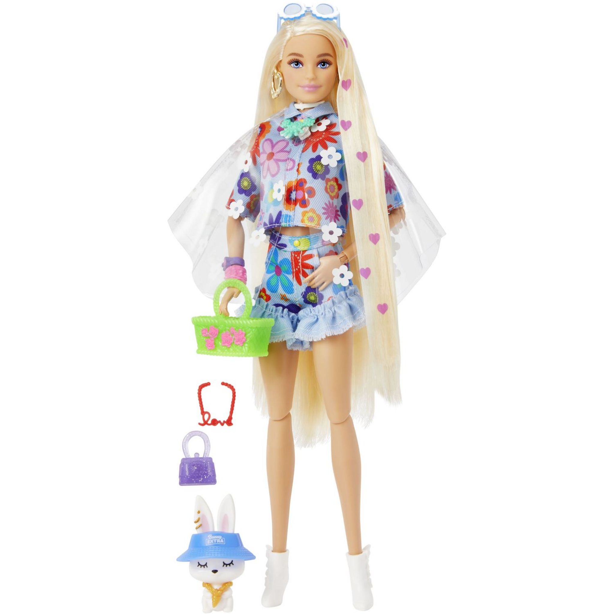 BARBIE Poupée mannequin Barbie Extra robe fleurie pas cher 