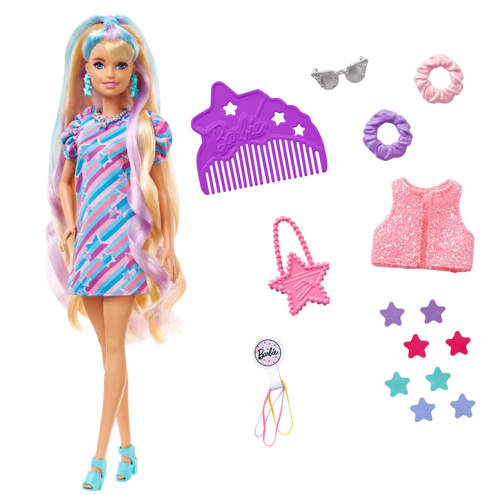 BARBIE Coiffeuse Extra avec poupée mannequin Barbie pas cher 