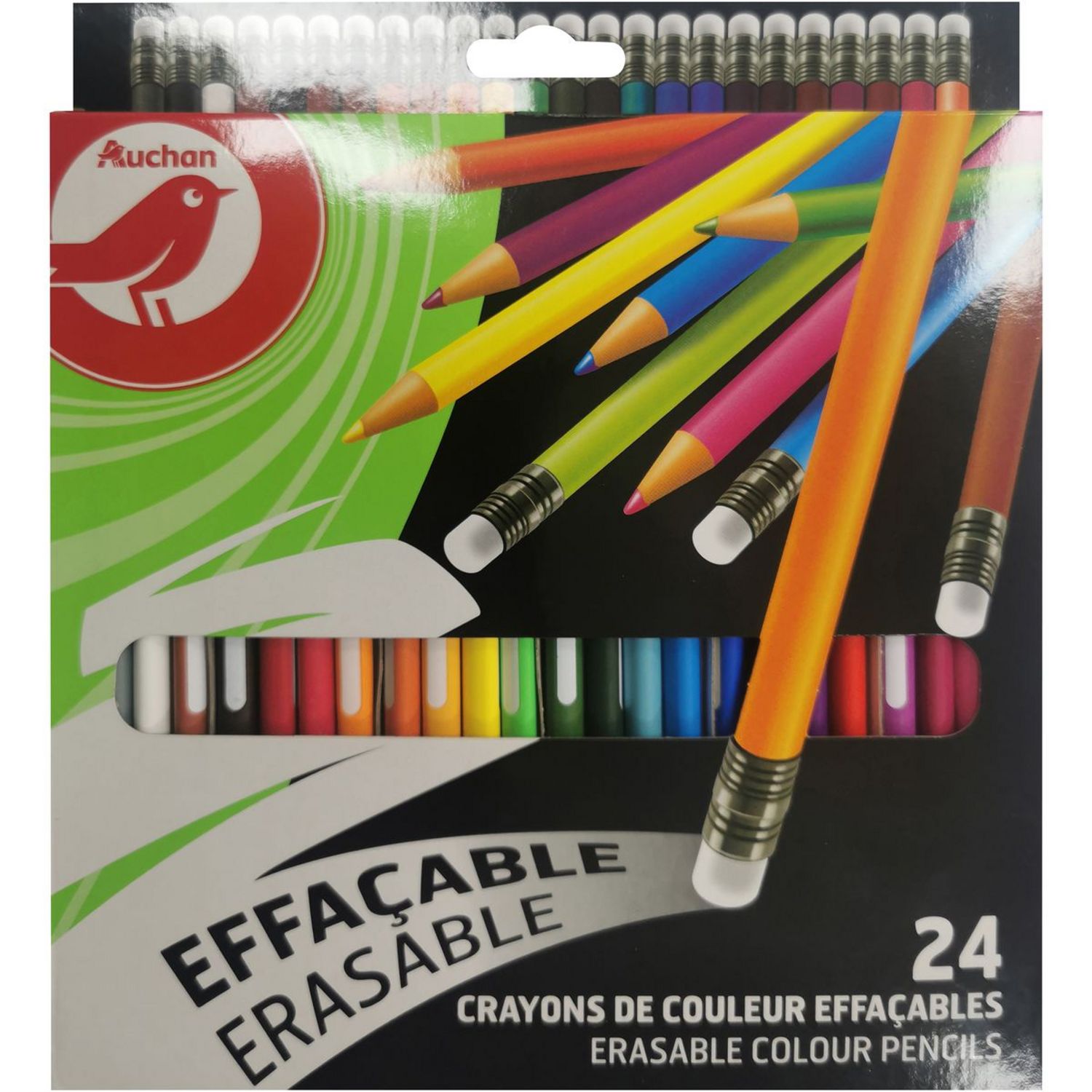 Ensemble De Crayons De Couleur,24 Crayons De Couleur,Crayons De