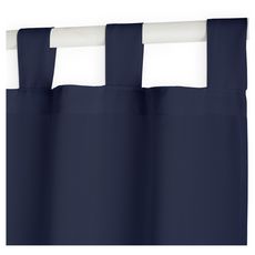 TODAY Rideau à pattes prêt à poser en polyester 140x260 cm (Bleu foncé)