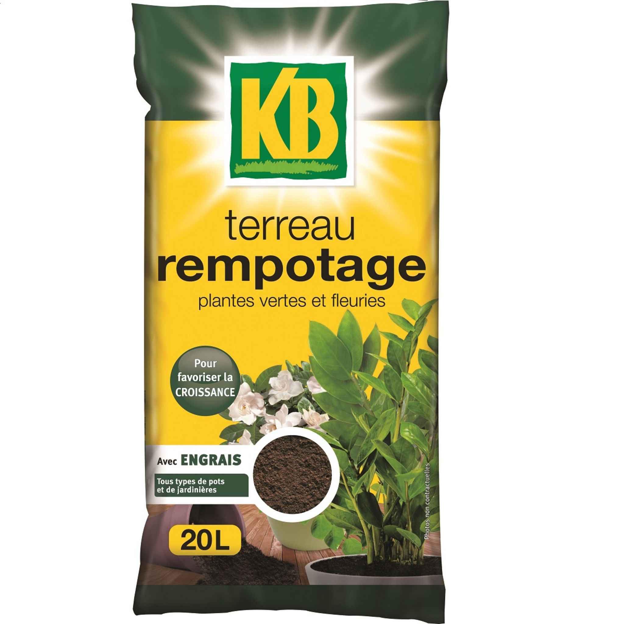 TERREAU DE REMPOTAGE, plante en ligne