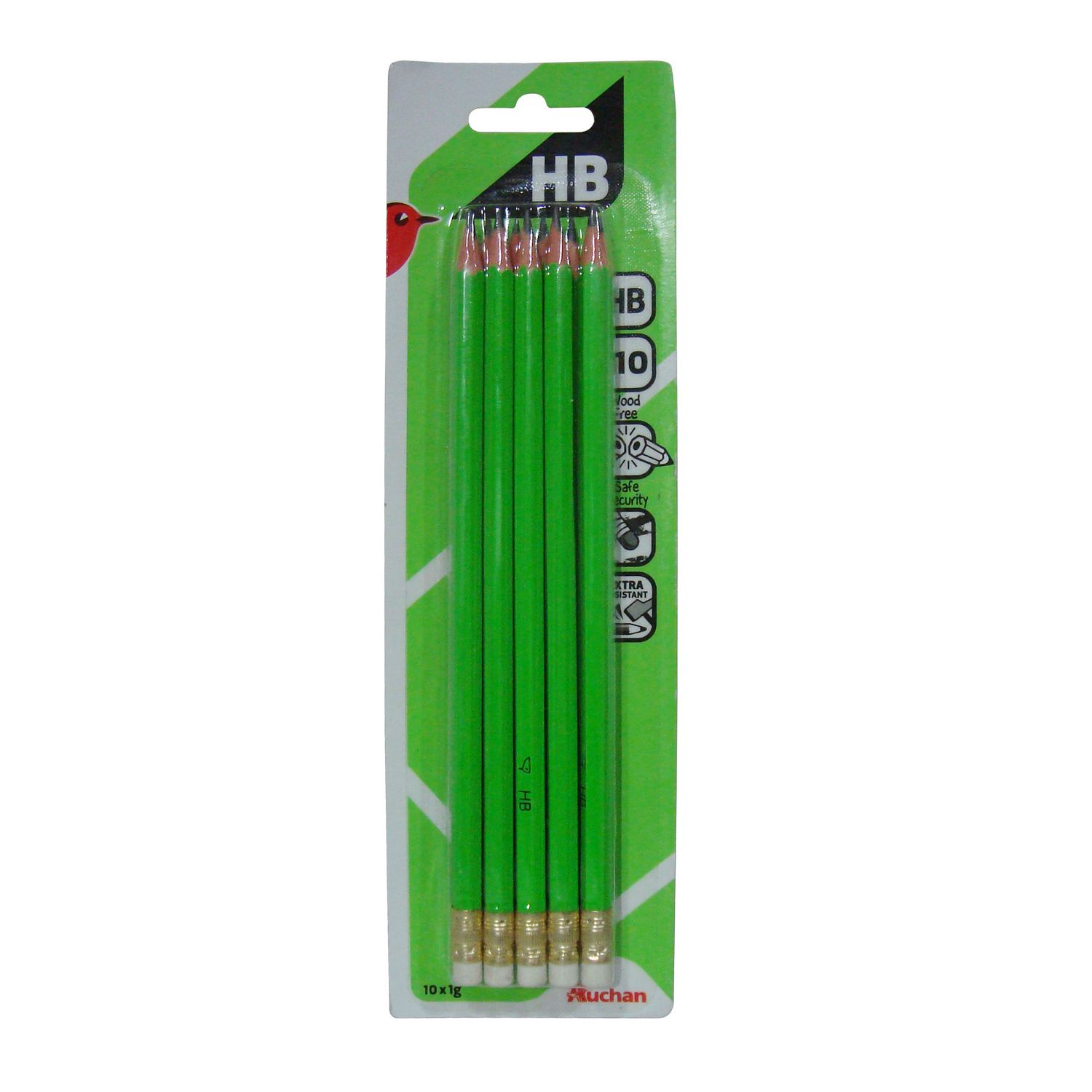 HYPERBURO  CRAYON GRAPHITE HB EMBOUT GOMME