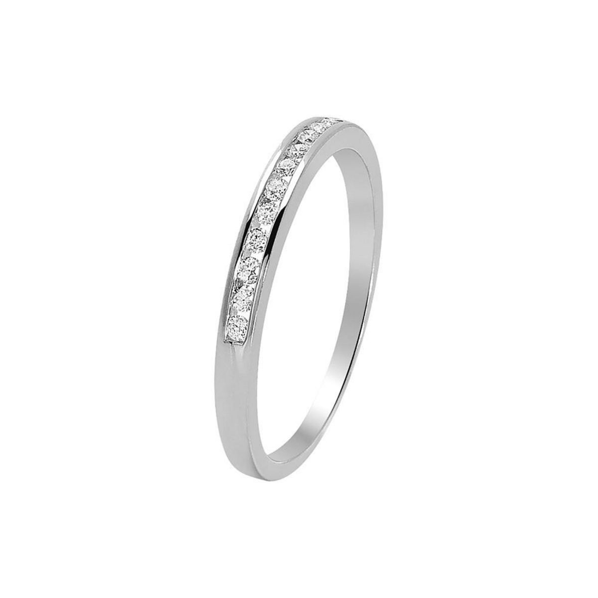 Tousmesbijoux Alliance Femme - Or 18 Carats - Diamant 0,15 Carats
