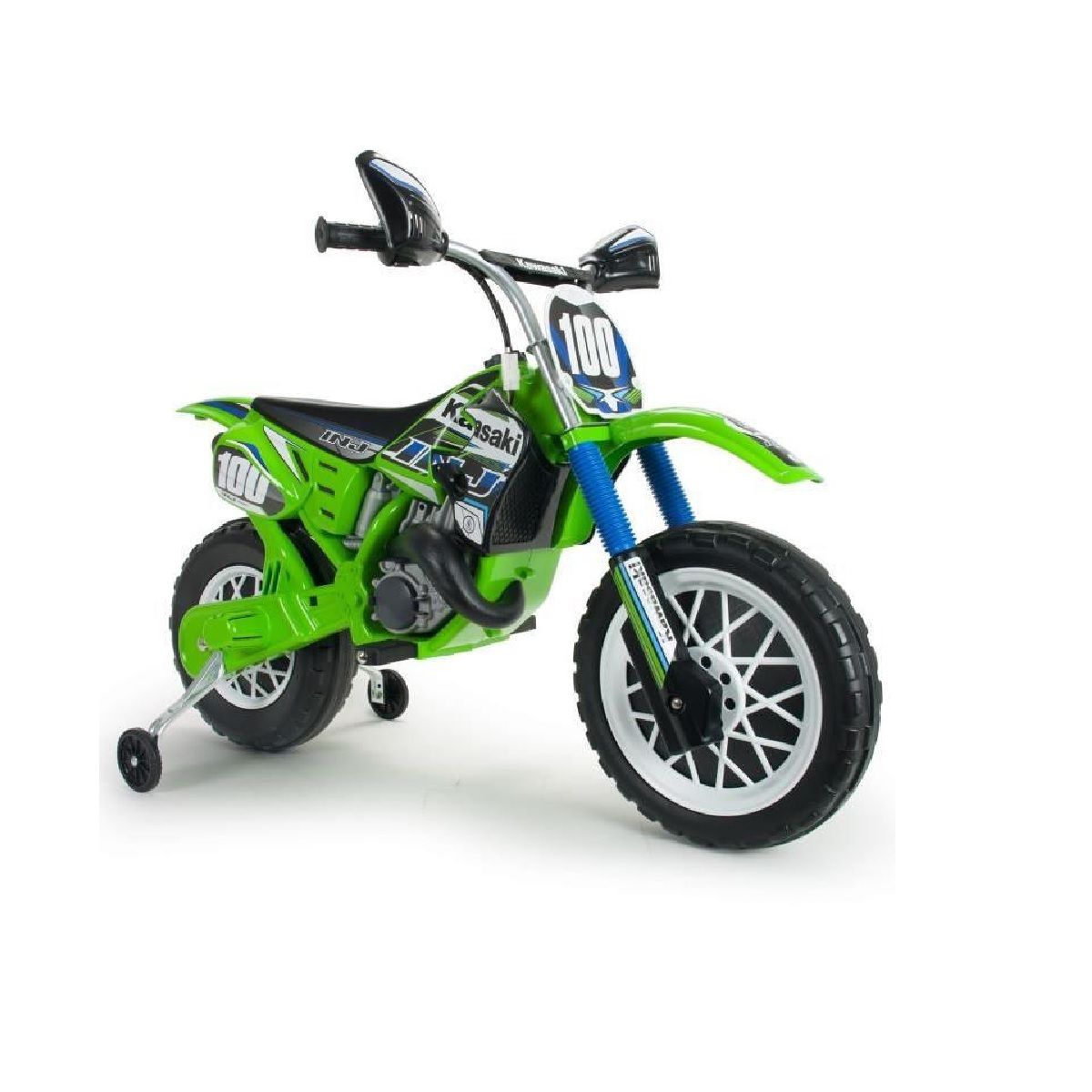 INJUSA Moto Kawasaki Cross 6V pas cher 