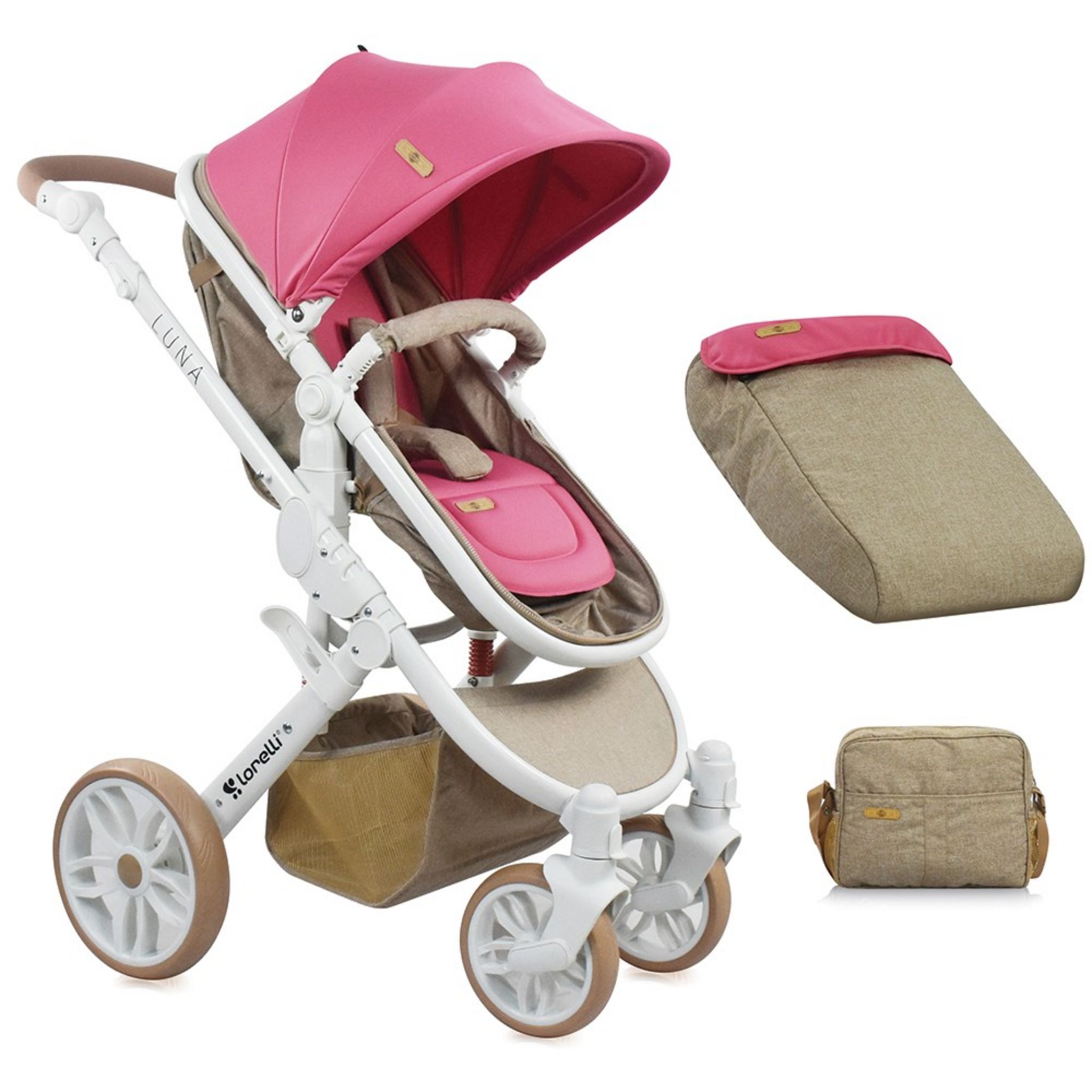 Poussette cheap lorelli rose