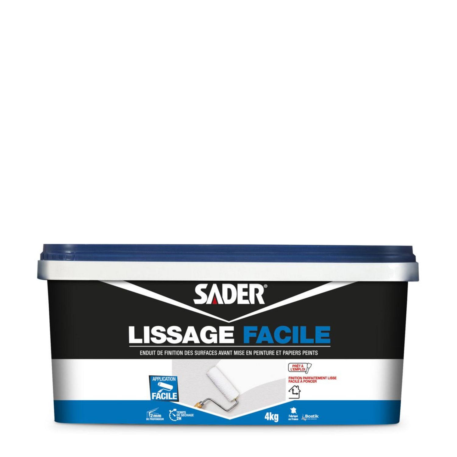 SADER BOS SADER ENDUIT LISSAGE FACILSEAU RECTANGULAIRE 4KG pas cher 