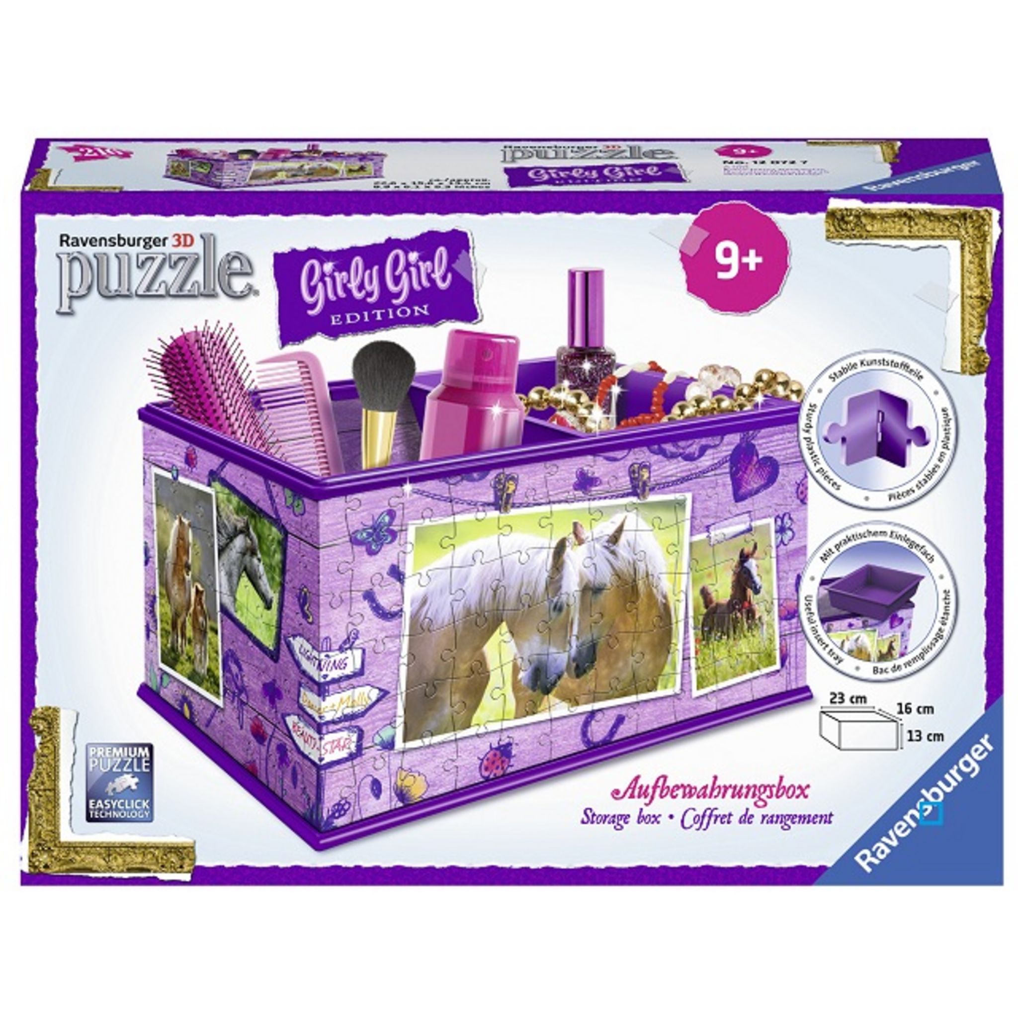 Boite de rangement violetta puzzle 3D