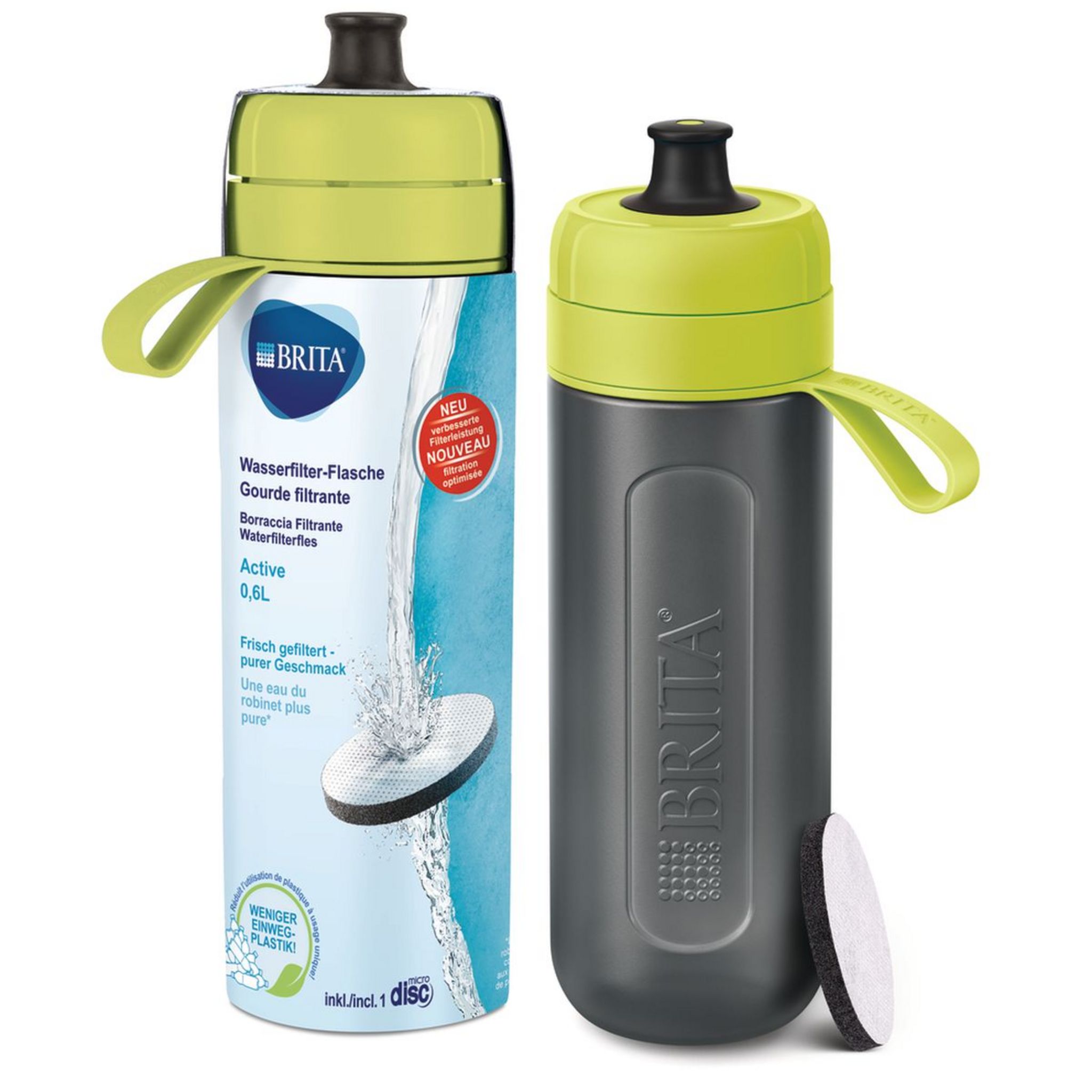 Brita gourde filtrante 60 cl verte - Conforama