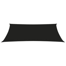 Voile de parasol Tissu Oxford rectangulaire 4x7 m Noir