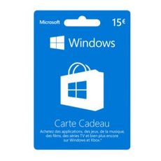 MICROSOFT Carte cadeau Windows 15 euros
