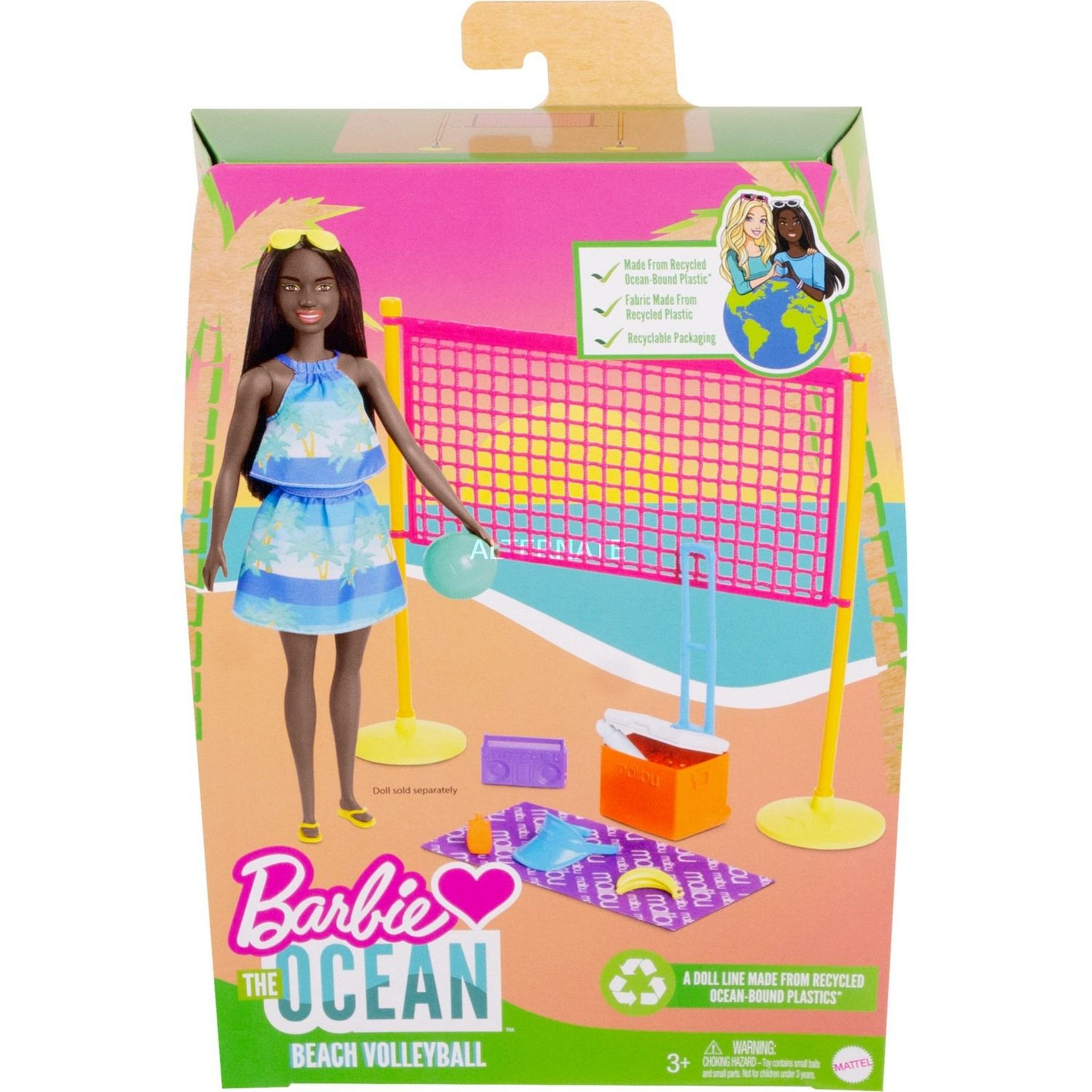 Barbie aime l'océan (en plastique recyclé)