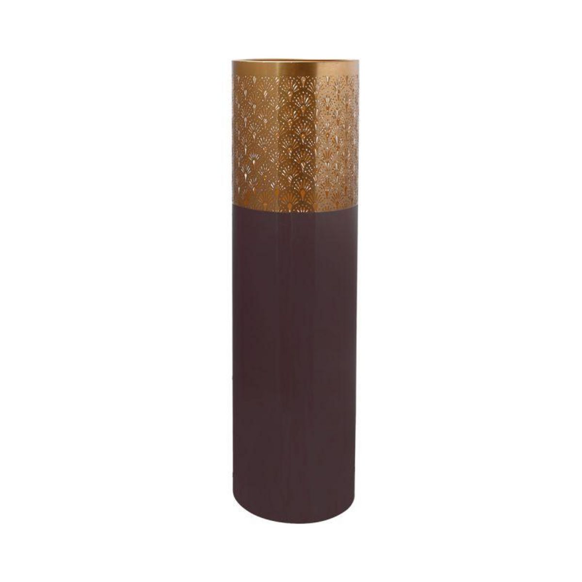 Paris Prix Vase Rond Design  Decoa  90cm Violet & Or