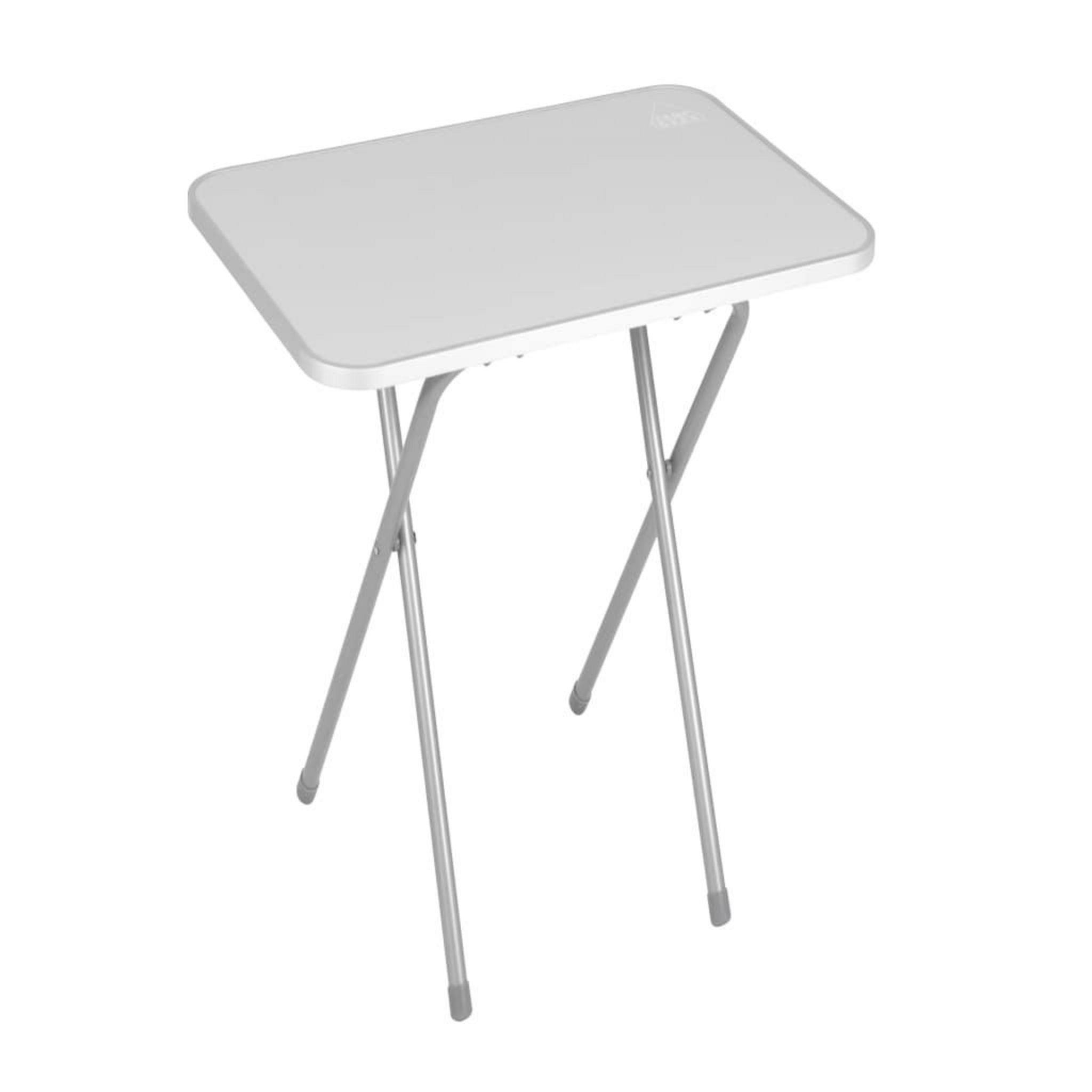 vidaXL Table pliable de camping Gris Aluminium 120x60 cm