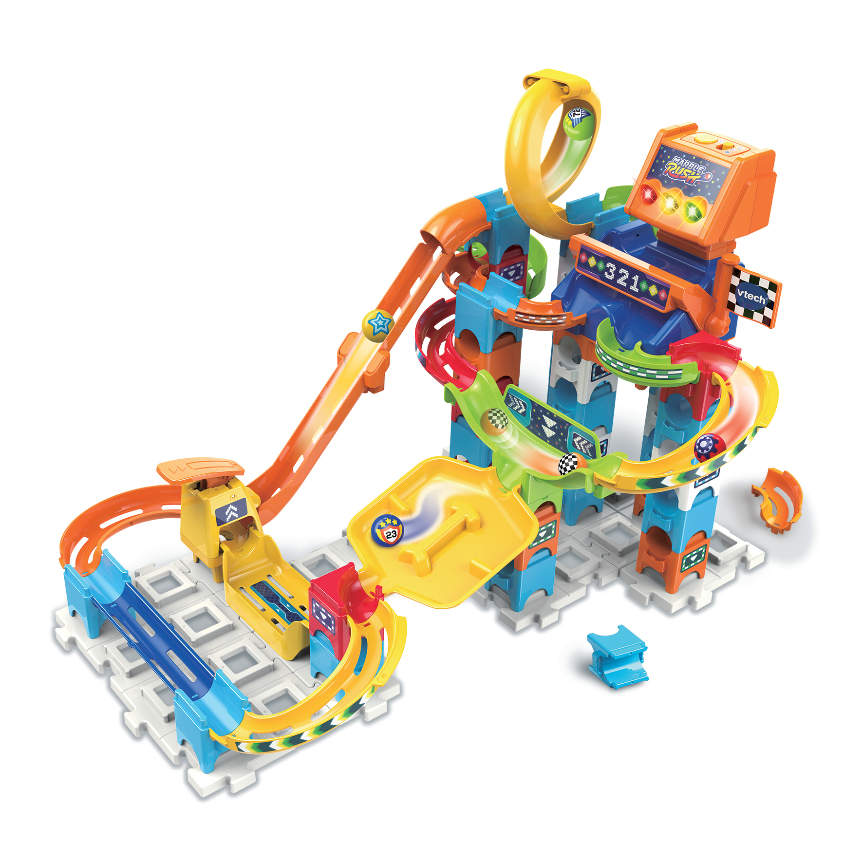 VTECH Circuit à billes - Racing set Electronic M200E pas cher