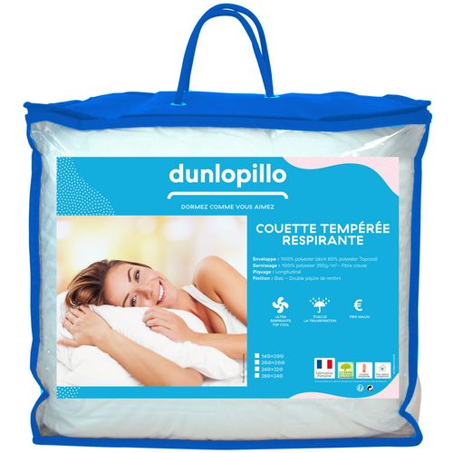 Couette synthétique en polyester respirant TOP COOL 350 g/m²