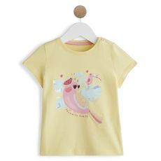 IN EXTENSO T-shirt manches courtes fruits bébé fille (jaune)