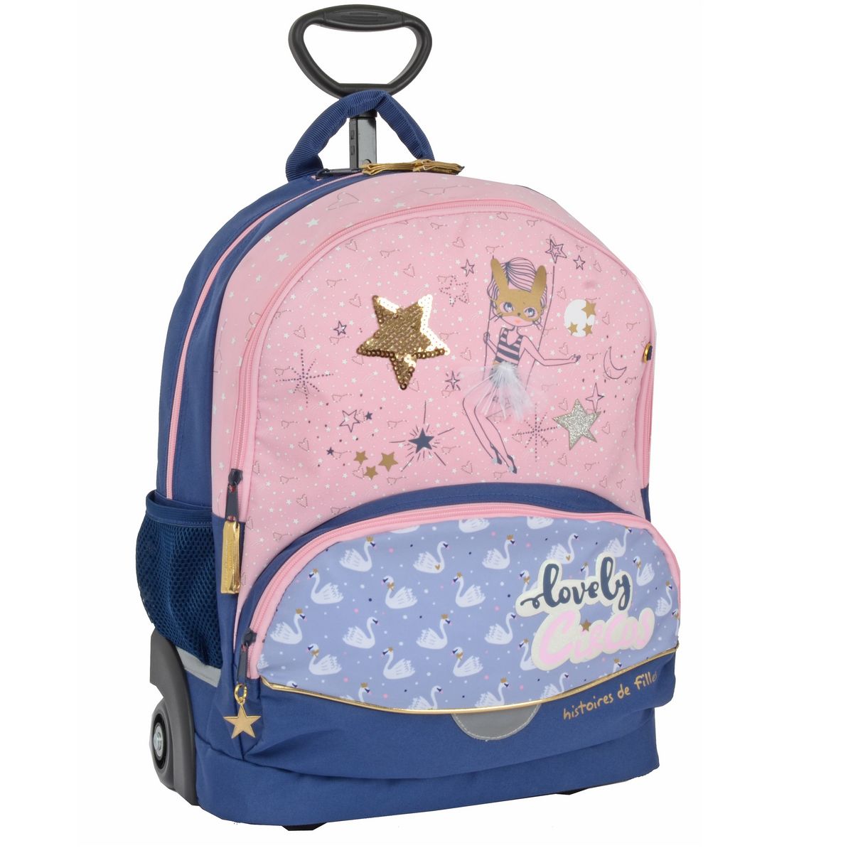 Sac a best sale dos roulettes fille