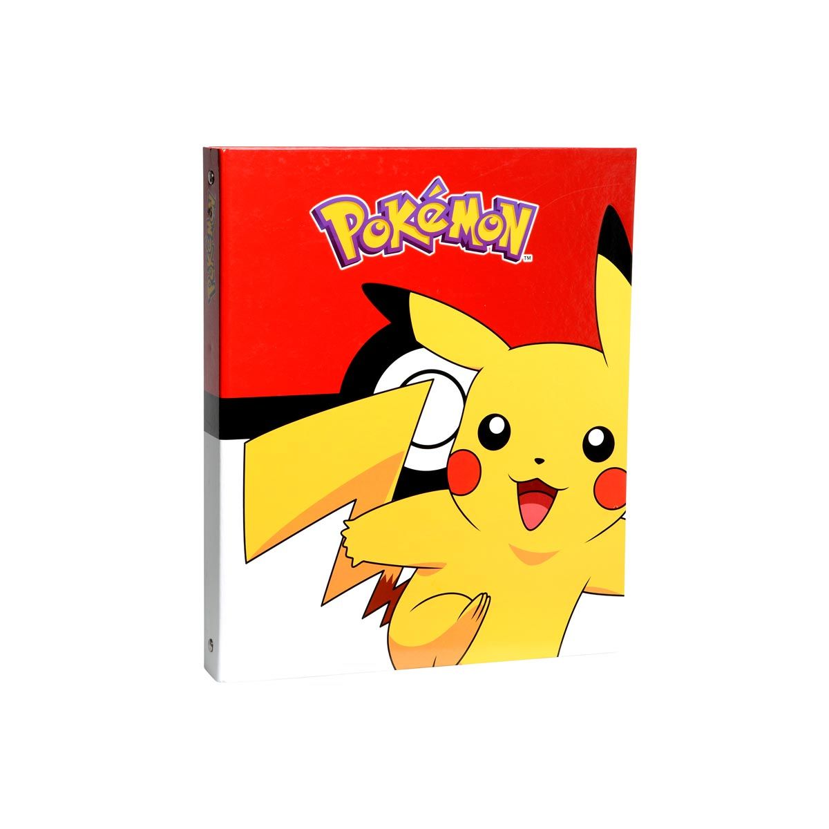 Classeur rigide A4 dos 40mm Pokémon rouge Pikachu pas cher 