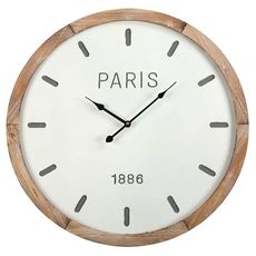  Horloge murale bois style scandinave Diam60cm - Collection Paris