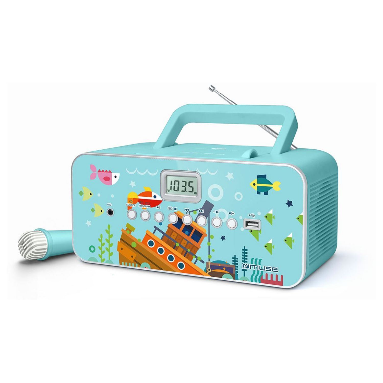 Licorne - Lecteur CD Bluetooth pour enfants