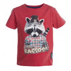 T-shirt Bébé Garçon Racoon Rouge (Rouge)