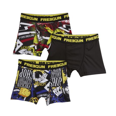 FREEGUN Lot de 3 boxers garcon pas cher Auchan