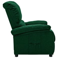 Fauteuil inclinable Vert fonce Tissu