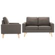 vidaxl 3056622 2 piece sofa set fabric taupe (288701+288711)