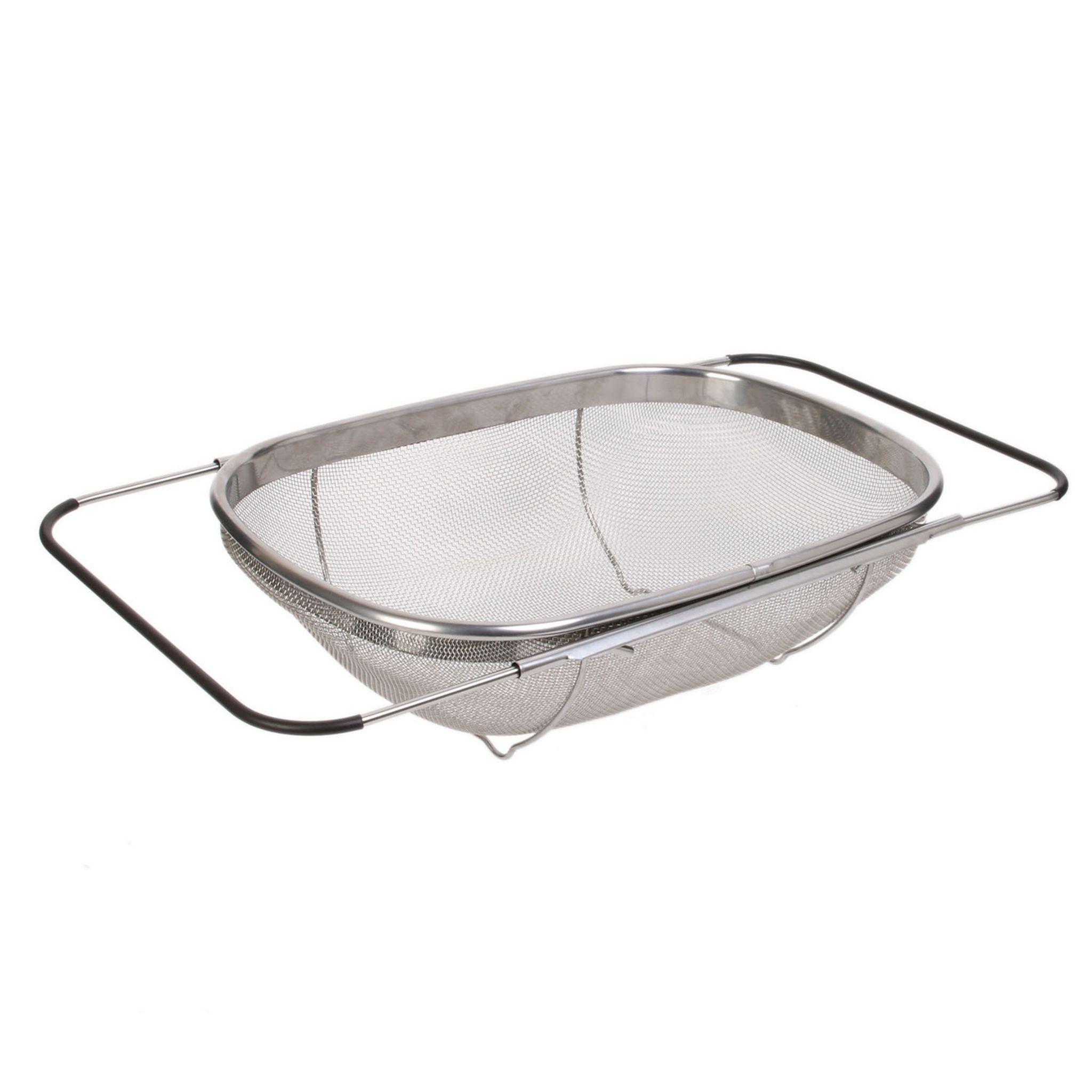 Passoire extensible en acier inoxydable pour évier avec poignées 33 x 23,5  x 10 cm - Passoire d'évier de cuisine - Passoire à pâtes : :  Cuisine et Maison