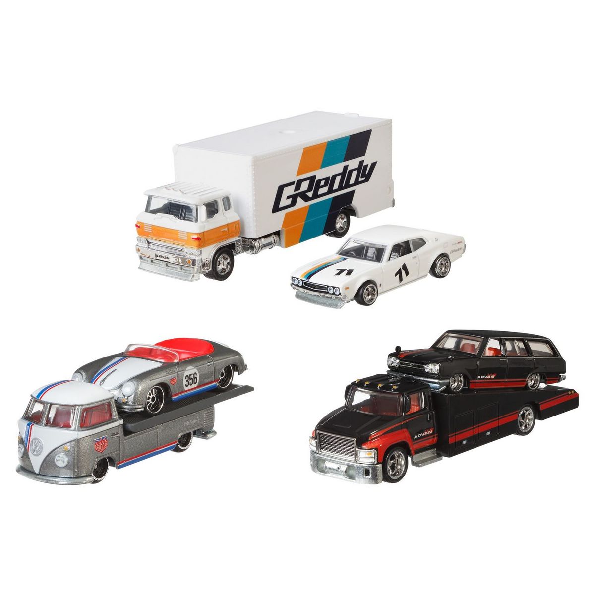 HOT WHEELS Camion Transporteur+Véhicule Hot Wheels pas cher 