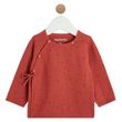 IN EXTENSO Brassière de naissance en tricot plumetis bébé fille. Coloris disponibles : Rose