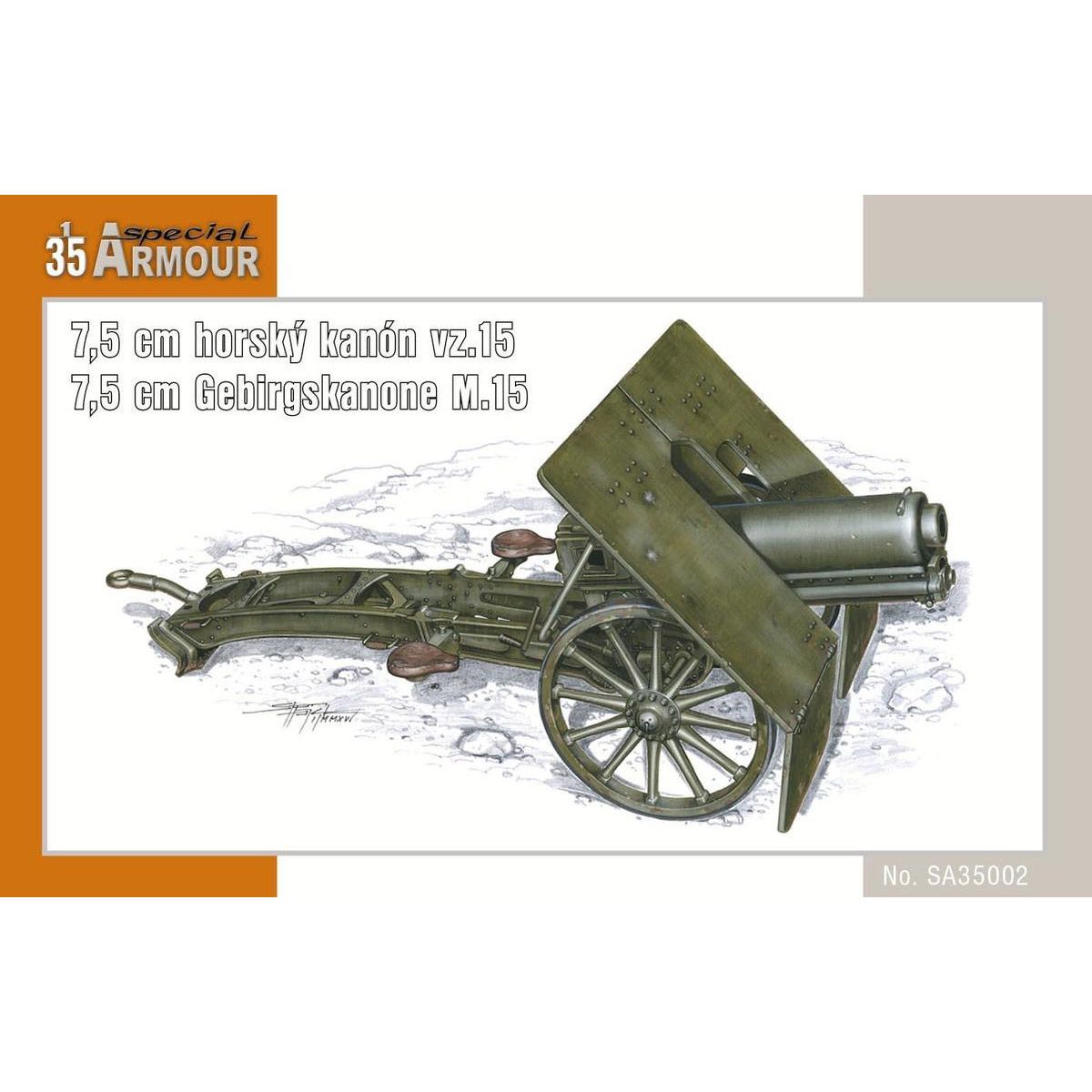 Special Hobby Maquette Canon 7.5 cm M.15